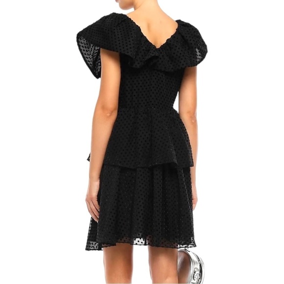 Ganni Black Textured Mini Dress - Picture 2 of 15